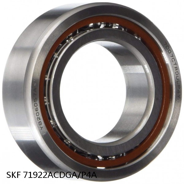 71922ACDGA/P4A SKF Super Precision,Super Precision Bearings,Super Precision Angular Contact,71900 Series,25 Degree Contact Angle